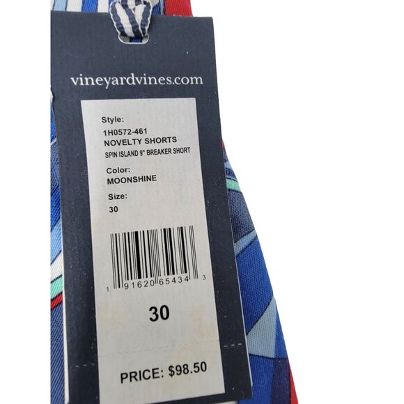 Vineyard‎ Vines Chino Dress Golf Shorts Sailboat Pattern Size 30 - Picture 4 of 7